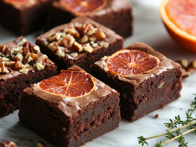 Spooky Delicious: Blood Orange Olive Oil Brownies for Halloween